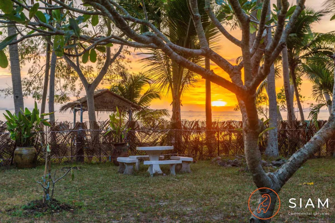 The Wooden Beach House 3Br - Sunset Beach Garden Taling Ngam Beach 외부 사진