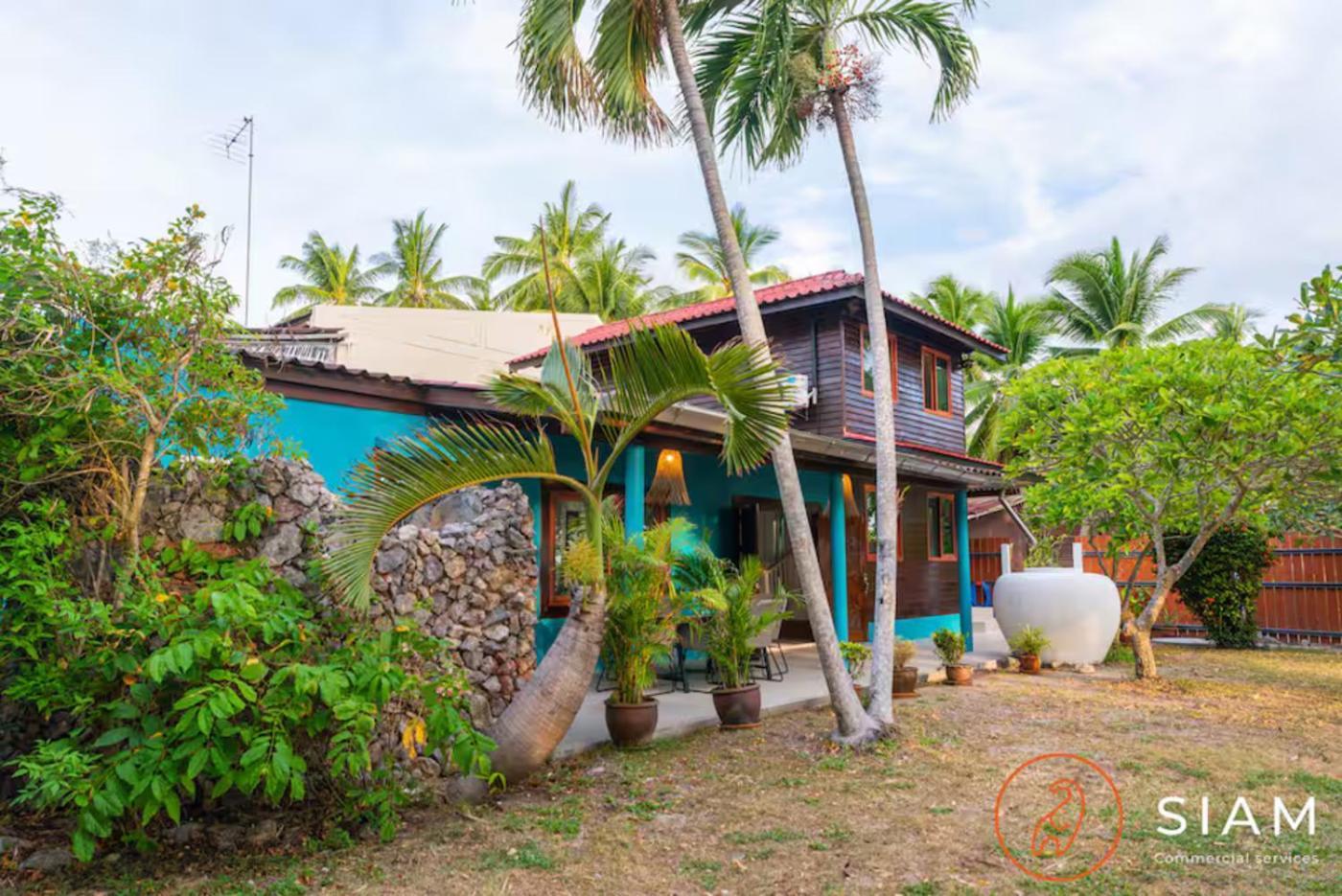 The Wooden Beach House 3Br - Sunset Beach Garden Taling Ngam Beach 외부 사진